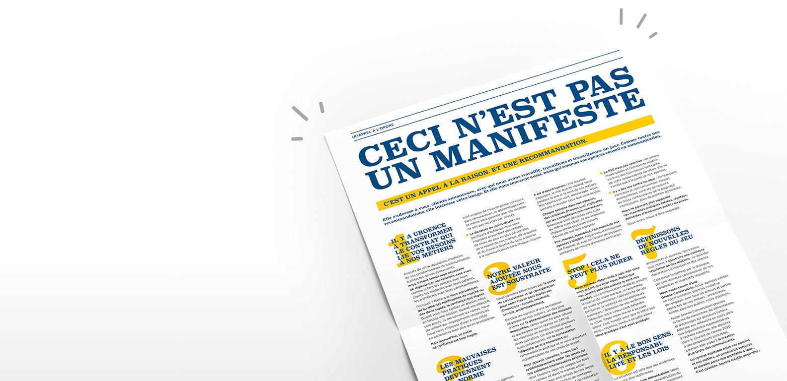 La Com Se Manifeste : Lettre ouverte aux annonceurs